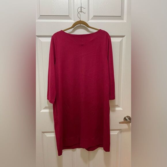 J Jill Ponte Womens Dress Size L Red Stretch Pockets - Picture 4 of 6